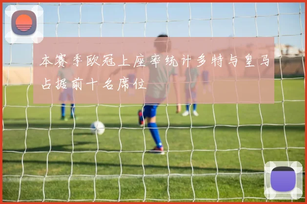 本赛季欧冠上座率统计多特与皇马占据前十名席位